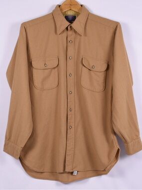Pendleton Vintage Wool Button Up Shirt Size L USA